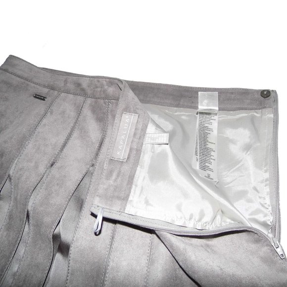 KAPALUA Grey Pleated Skirt sz 6 - Picture 6 of 7